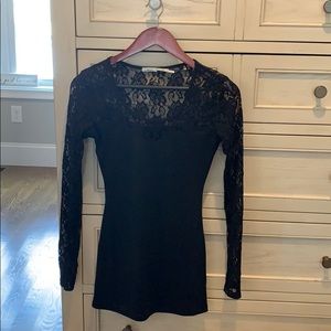 Urban outfitters black lace long sleeve